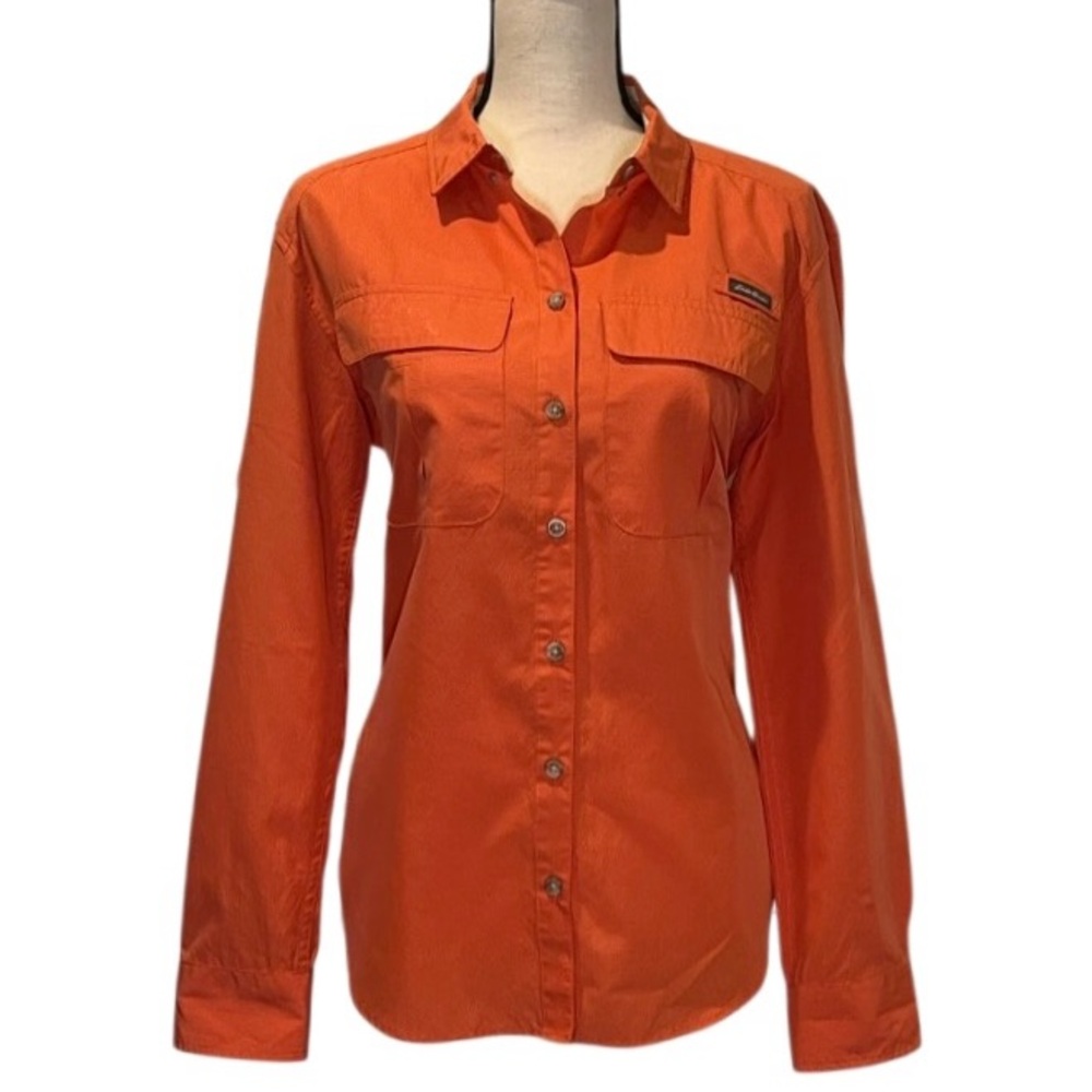 Eddie Bauer Women’s Plaid Performance Button Down Shirt